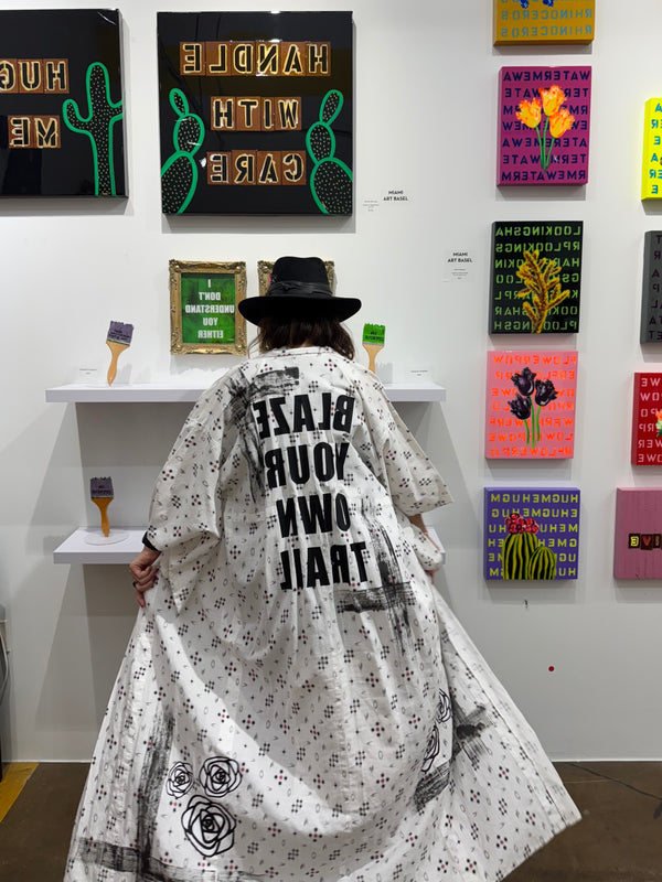 "Run Free" - Kimono Zulu Artist Collaboration - Angela Fabbri